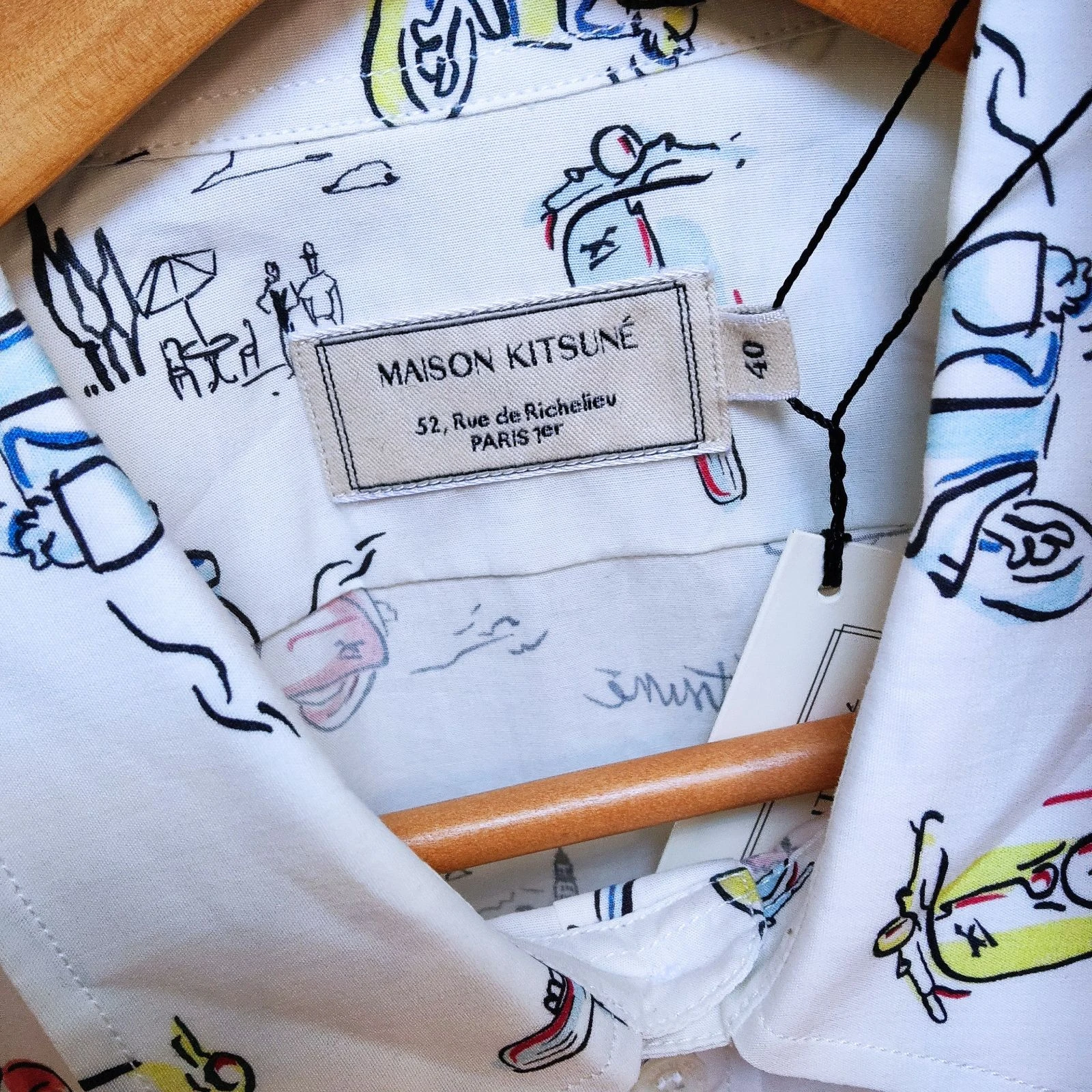 Maison Kitsuné Taille M / 40 Chemise à manches courtes Mup Imprimé multicolore – photo 15